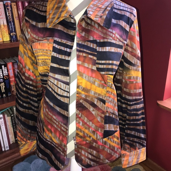 Erin London Colorful Blazer Size Large - Picture 2 of 5